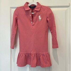 Ralph Lauren long sleeve mesh big pony polo dress